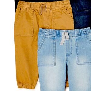 18M Garanimals khaki pull on woven joggers